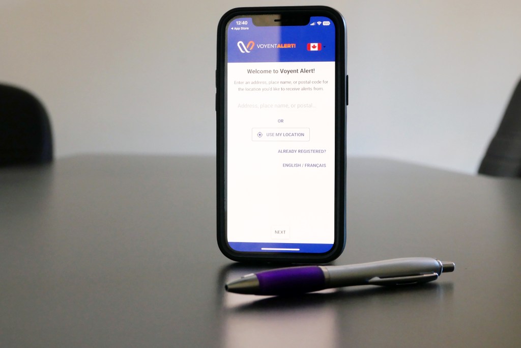 The City of Nanaimo will broadcast a emergency alert test over the Voyent Alert emergency broadcast app Thursday, Oct. 16,  during this year's Great B.C. ShakeOut.
(Chris Bush/News Bulletin)