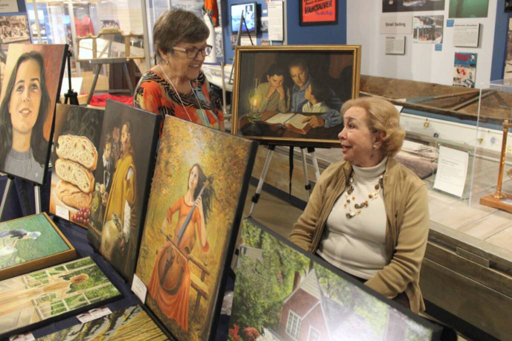 Artists display works as part of Nanaimo Art Council’s Artwalk self-guided tour