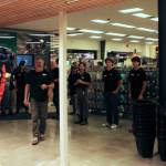 Staff at Mountain Equipment Company&rsquo;s Nanaimo store prepare to welcome customers at the Dec. 13 grand opening. (Karl Yu/News Bulletin)