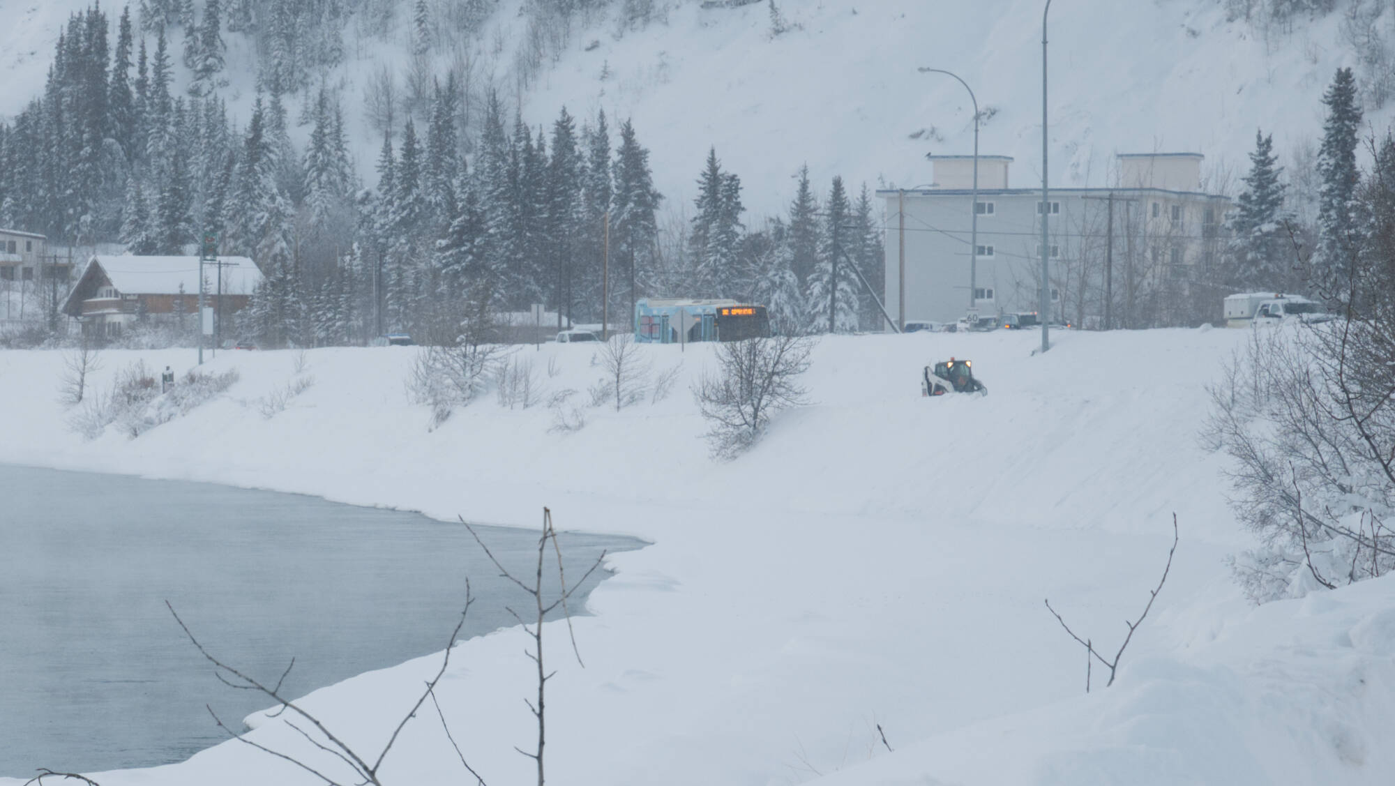Heavy snowfall blankets Whitehorse as city sets December precipitation record