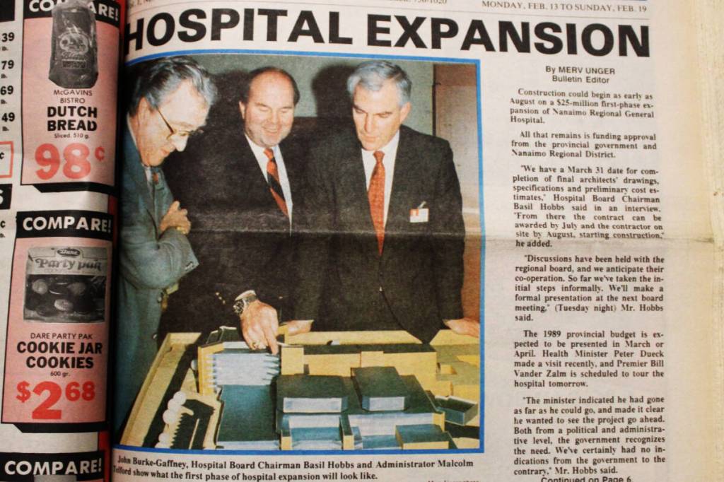 Politicians promise Nanaimo regional hospital expansion money in 1989 and now