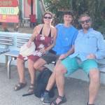 Steve, Ollie and Maya Pierson are seen here in Mexico during a family vacation. The Nelson family, along with Janine Pierson, were in Puerto Vallarta when violence erupted that shut down the city. (Janine Pierson)