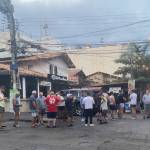 Locals and tourists wait in line for supplies after cartel violence shut down stores in Puerto Vallarta, Mexico on Feb. 22. (Janine Pierson)